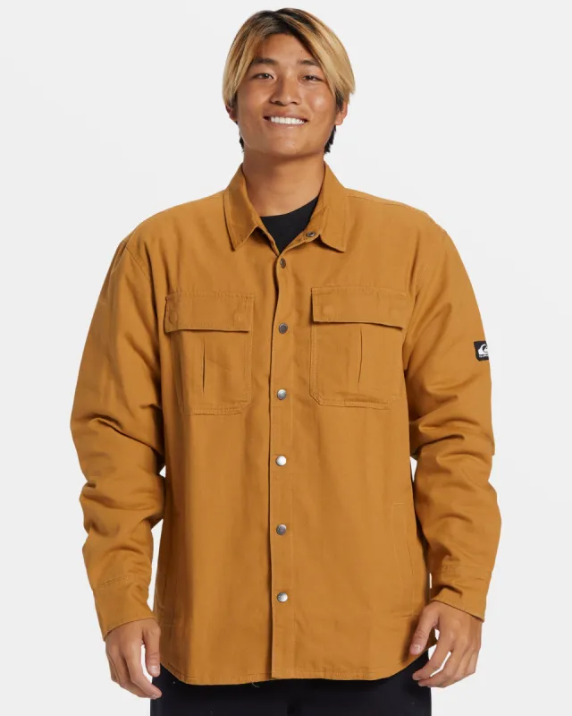 Cold Snap Insulated Canvas Jacket - Bone Brown made by Quiksilver