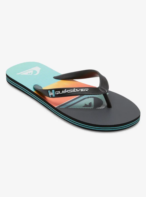 Molokai Slab Flip-Flops - Blue 3 made by Quiksilver