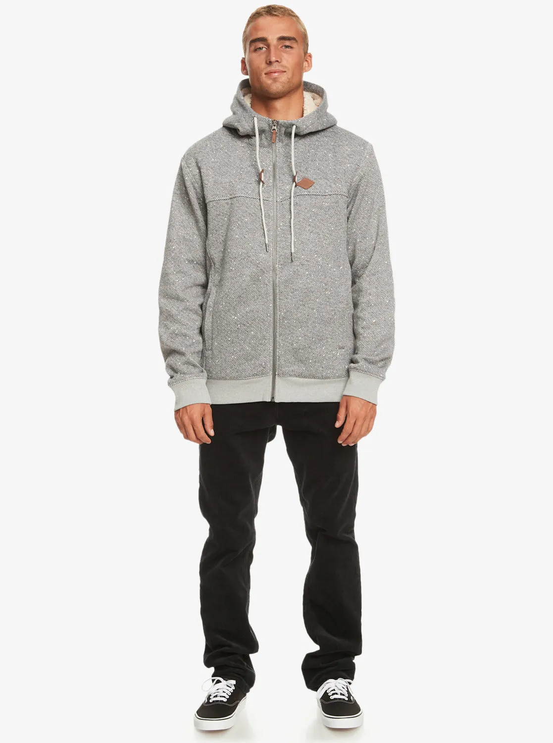 Cypress Keller Zip Hoodie - Light Grey Heather sold by Quiksilver product image thumbnail 4