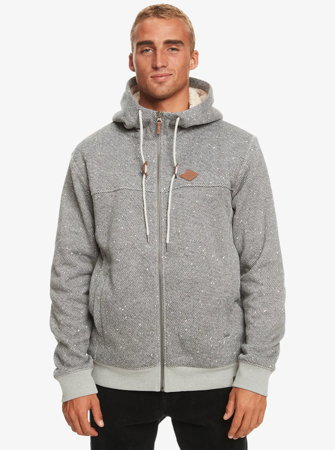 Cypress Keller Zip Hoodie - Light Grey Heather sold by Quiksilver product image thumbnail 3