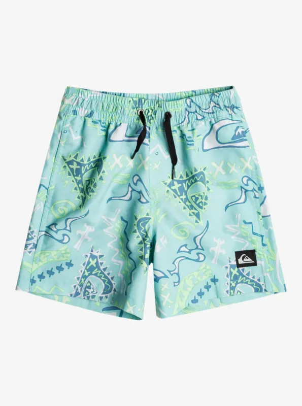 Boys 2-7 Next Gen 12" Volleys - Pastel Turquoise sold by Quiksilver