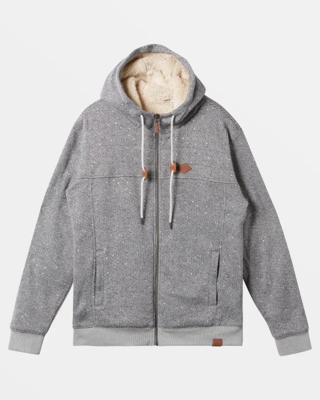 Cypress Keller Zip Hoodie - Light Grey Heather sold by Quiksilver