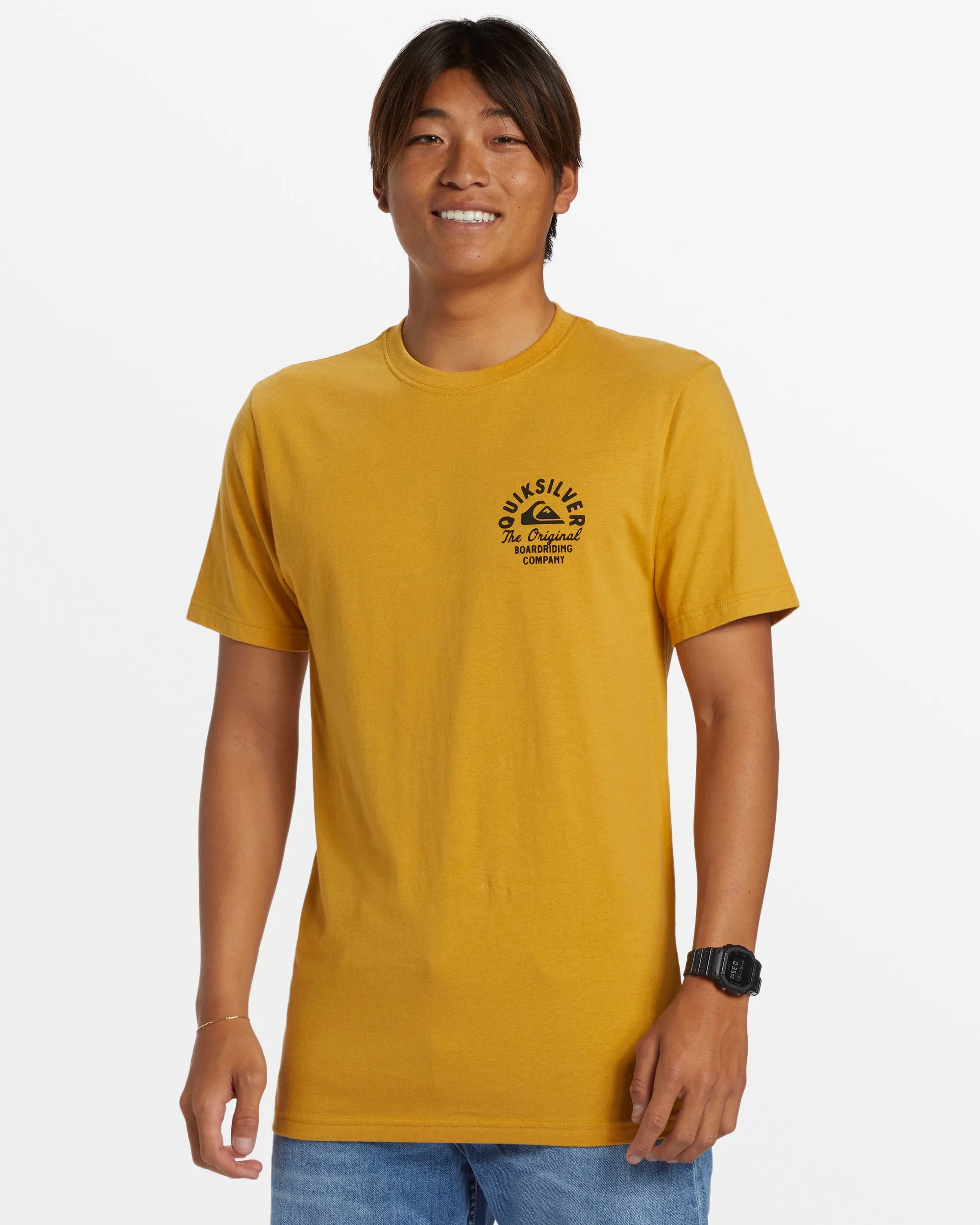 Circled Script T-Shirt - Mustard sold by Quiksilver product image thumbnail 4