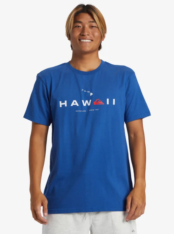 Hawaii State Of Mind T-Shirt - Monaco Blue sold by Quiksilver