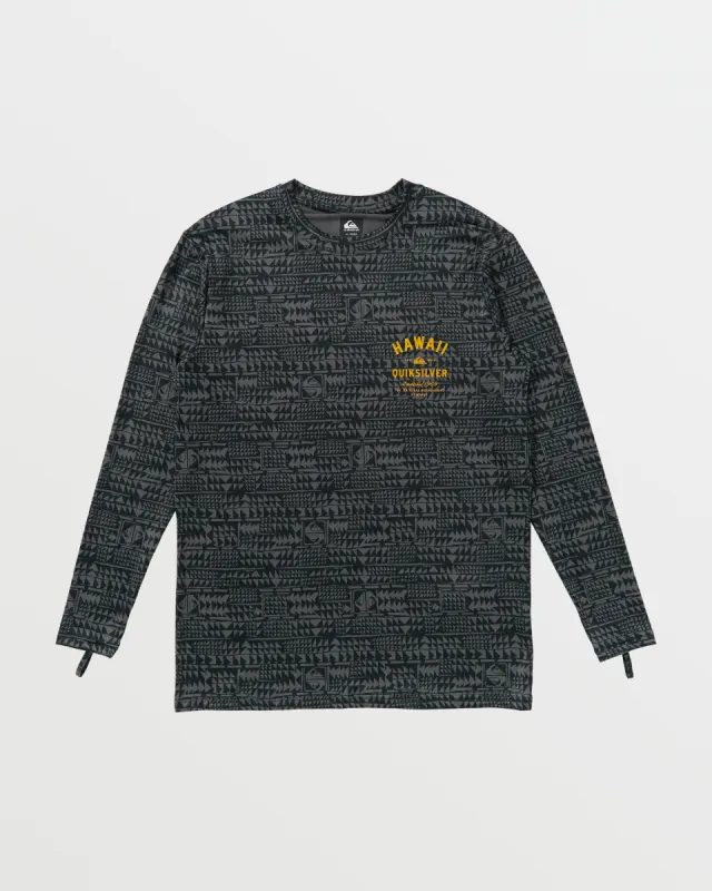 Hawaii Multiply Long Sleeve Surf Tee - Black made by Quiksilver