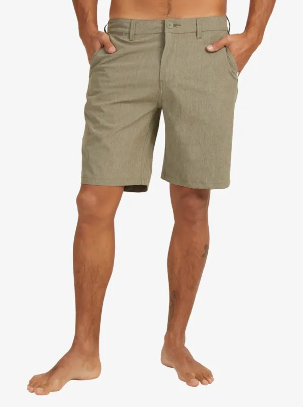 Union Heather Amphibian 20" Hybrid Shorts - Kalamata sold by Quiksilver