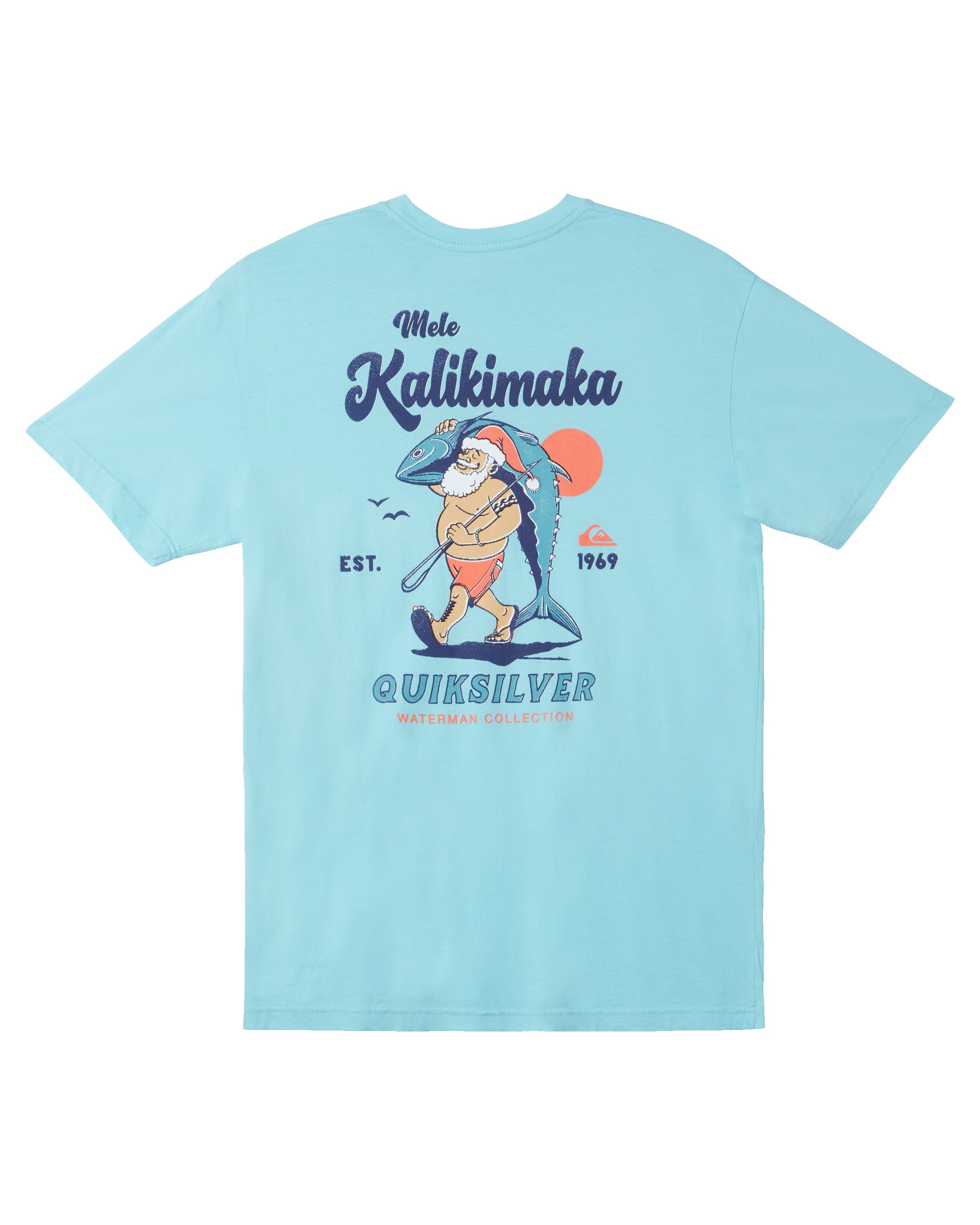 Waterman Santa T-Shirt - Gulf Stream sold by Quiksilver