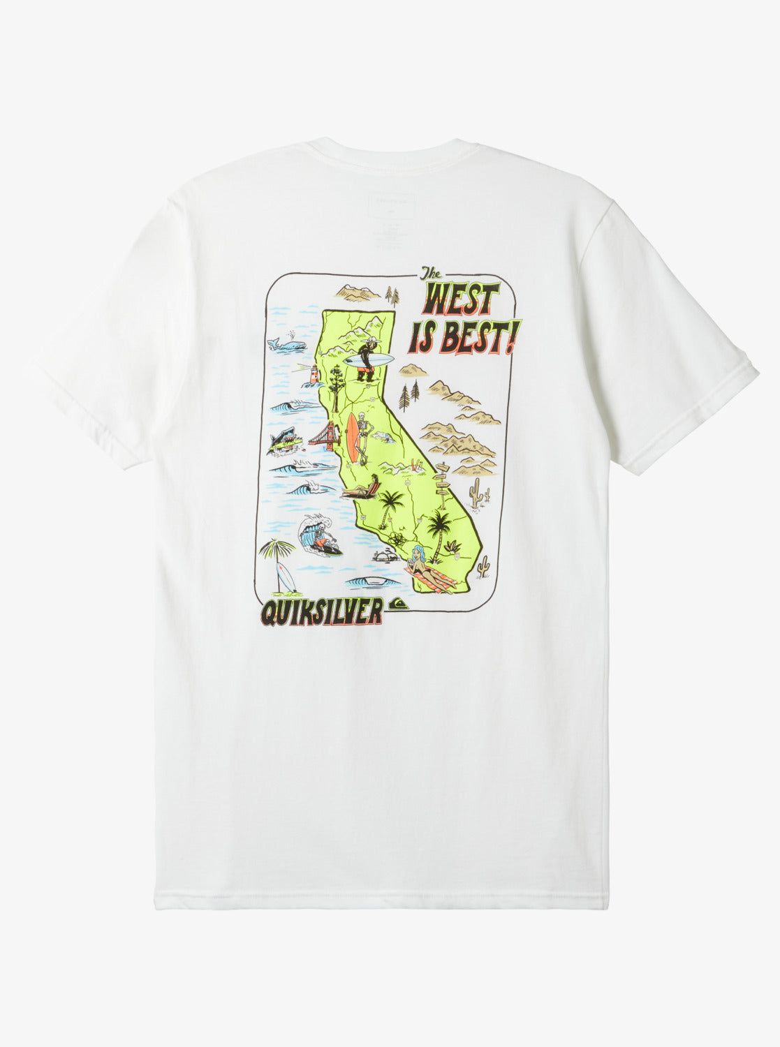 Ca West Is Best T-Shirt - White sold by Quiksilver product image thumbnail 2