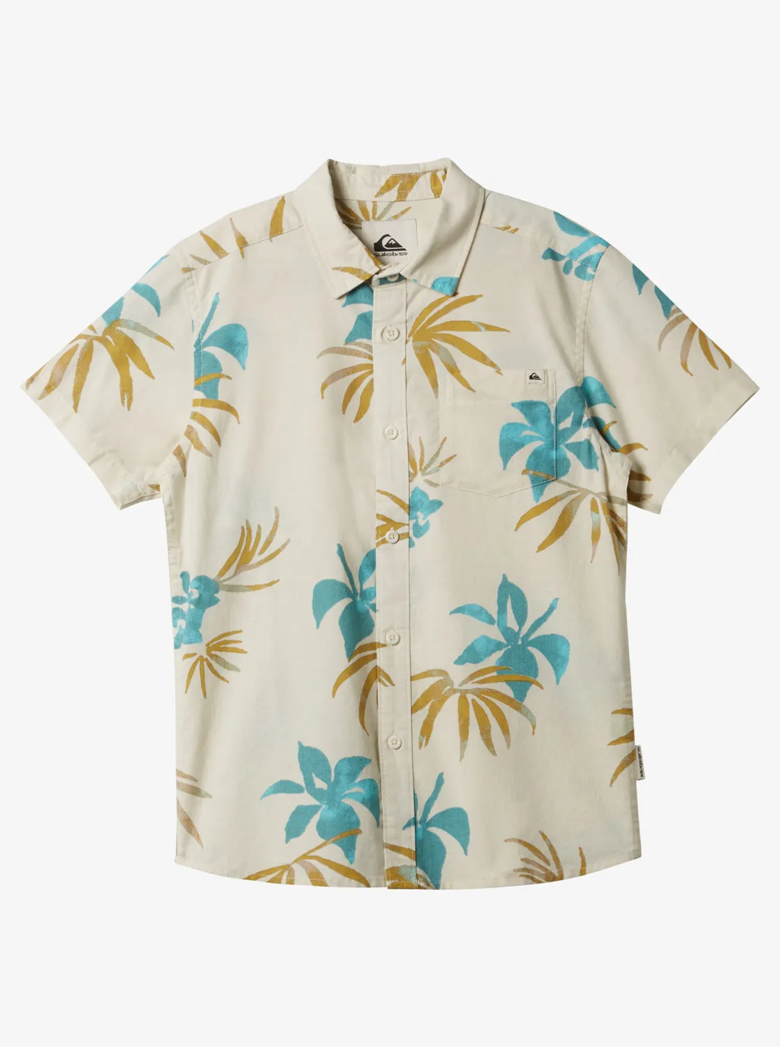 Boys 8-16 Apero Classic Short Sleeve Woven Shirt - Snow White Aop Mix Bag Ss sold by Quiksilver