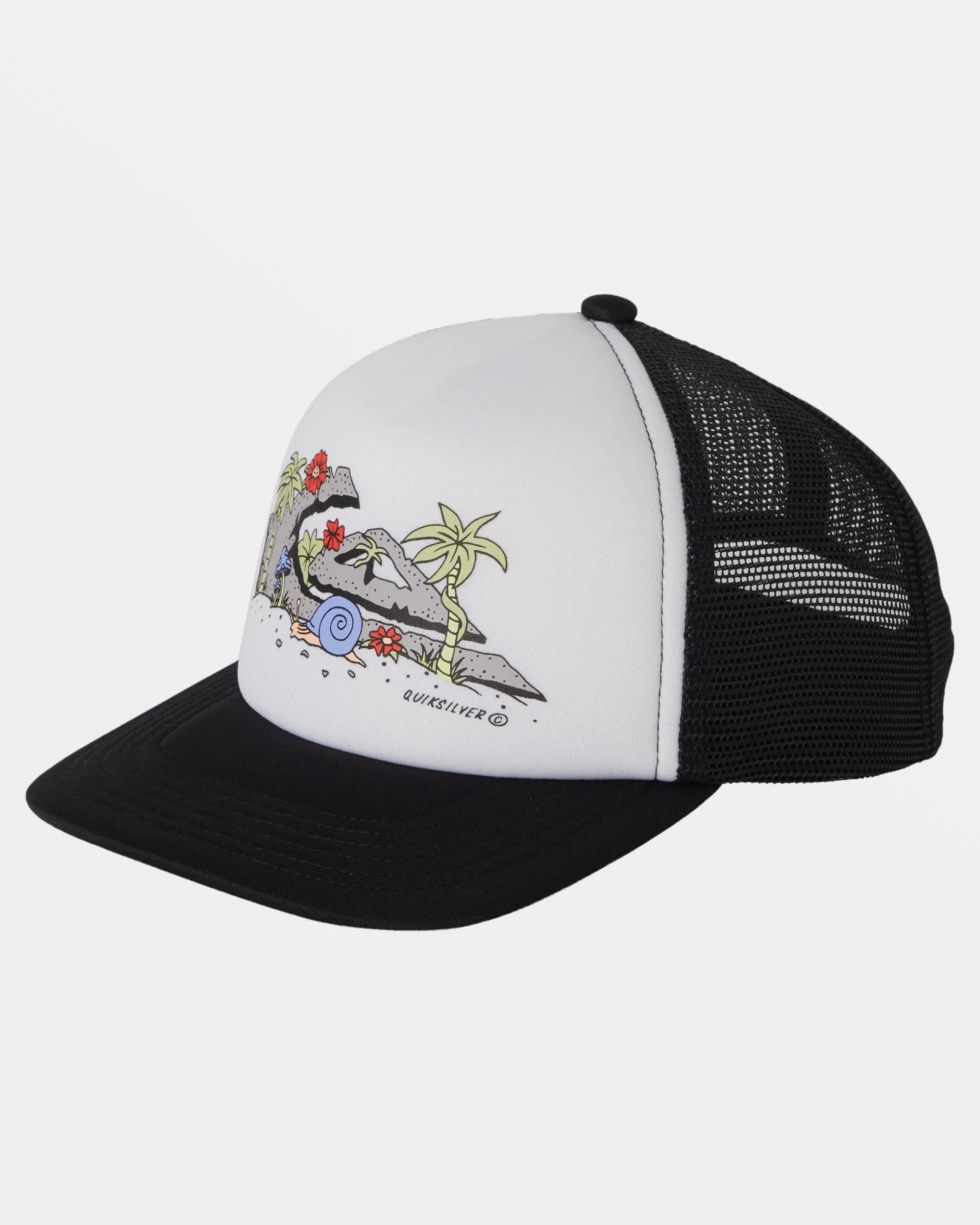 Boys 2-7 Slab Bruiser Trucker Hat - White sold by Quiksilver