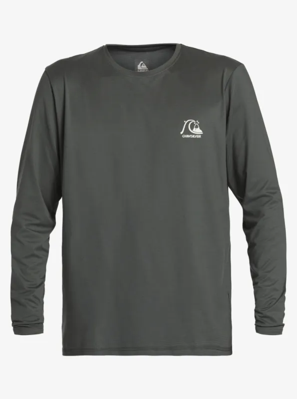 Heritage Heather Hooded Long Sleeve UPF 50 Surf Tee - Iron Gate sold by Quiksilver