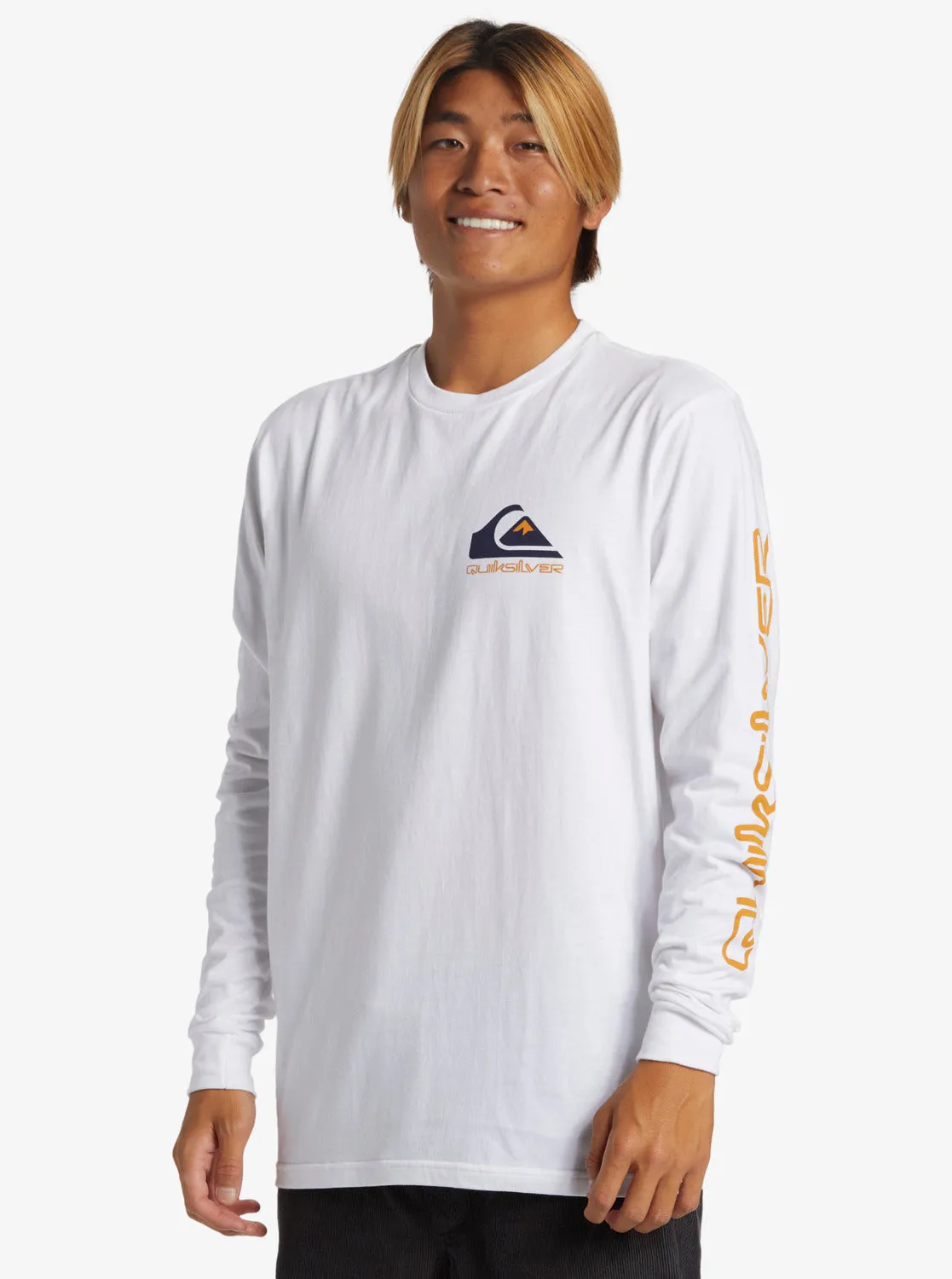 Comp Logo Long Sleeve T-Shirt - White sold by Quiksilver product image thumbnail 2