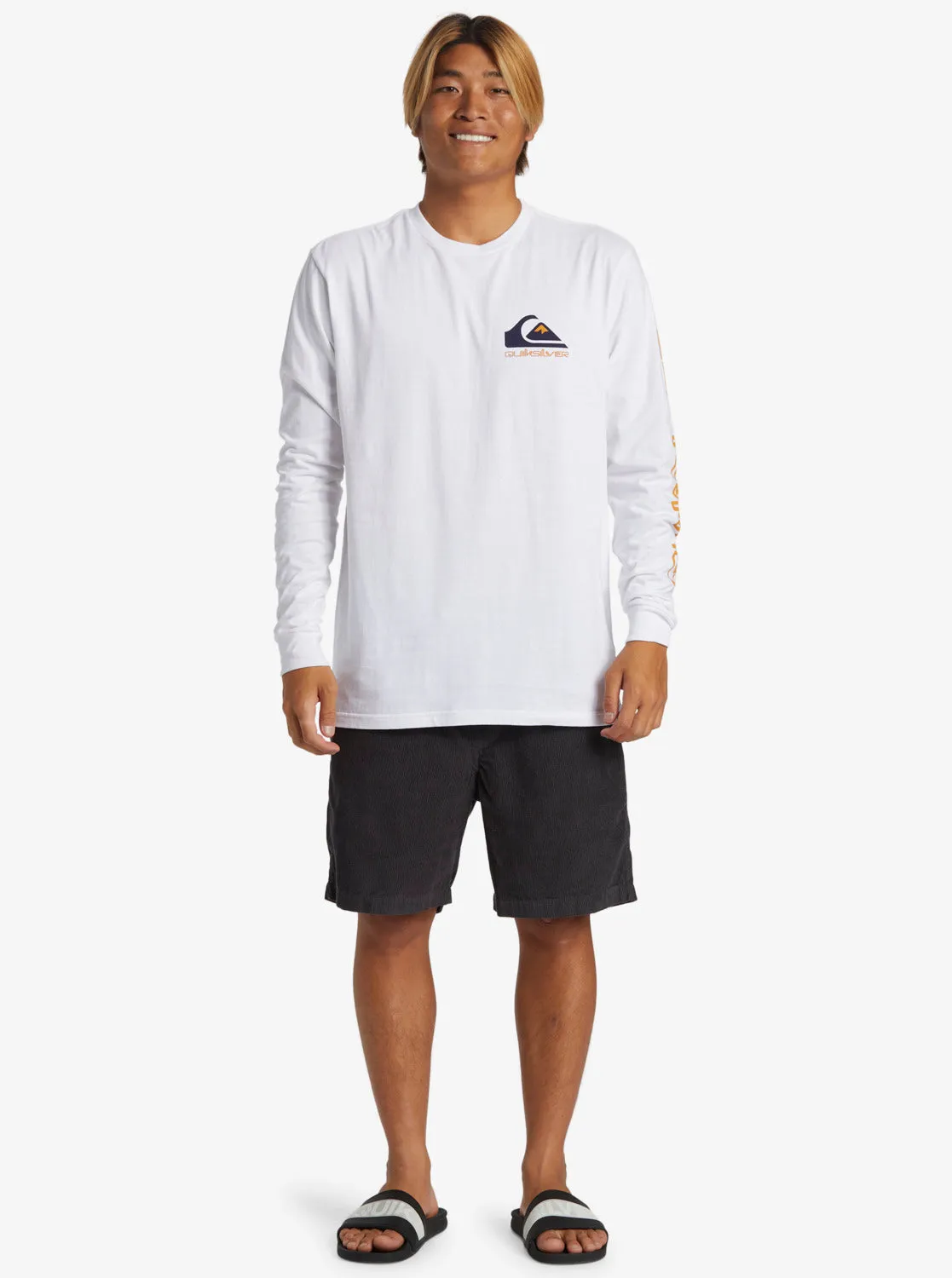 Comp Logo Long Sleeve T-Shirt - White sold by Quiksilver product image thumbnail 4