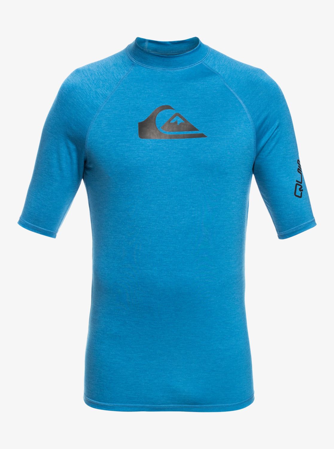 Boys 8-16 All Time Short Sleeve Rashguard - Vallarta Blue Heather sold by Quiksilver