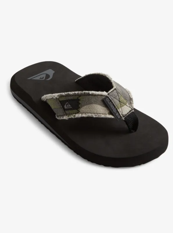 Boys 8-16 Monkey Abyss Sandals - Green/Green/Black made by Quiksilver