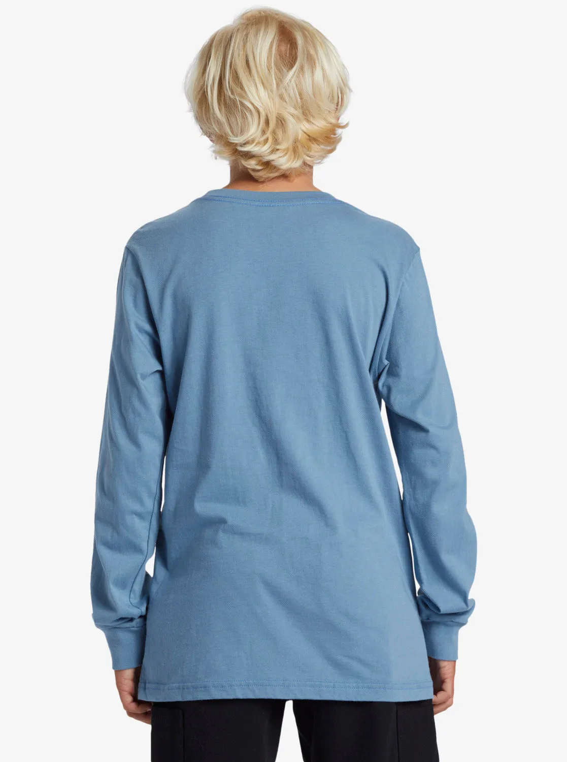 Boys 8-16 Comp Logo Long Sleeve T-Shirt - Blue Shadow sold by Quiksilver product image thumbnail 5