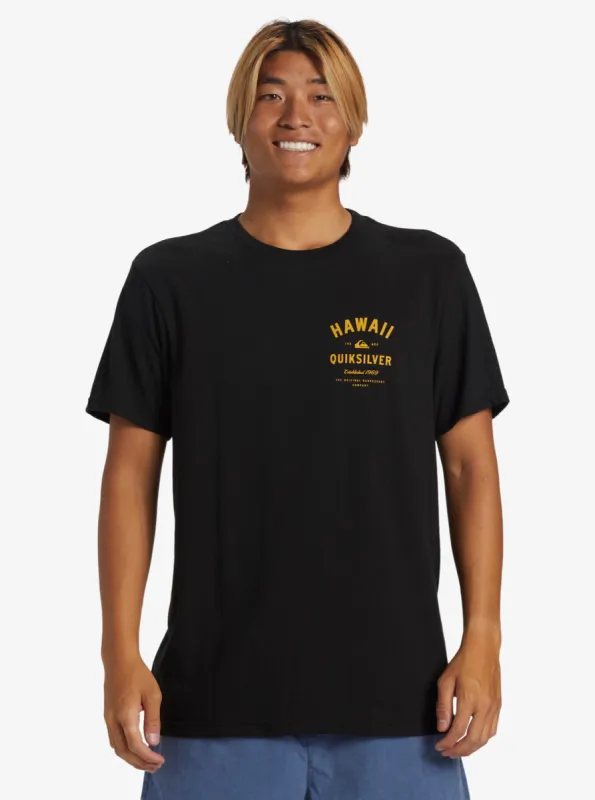 Hawaii Badge T-Shirt - Black sold by Quiksilver