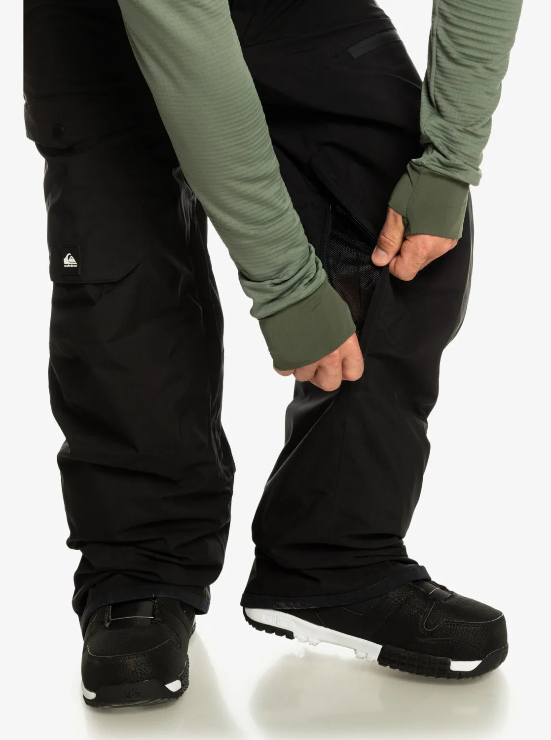 Utility Technical Snow Bib Pants - True Black sold by Quiksilver product image thumbnail 4