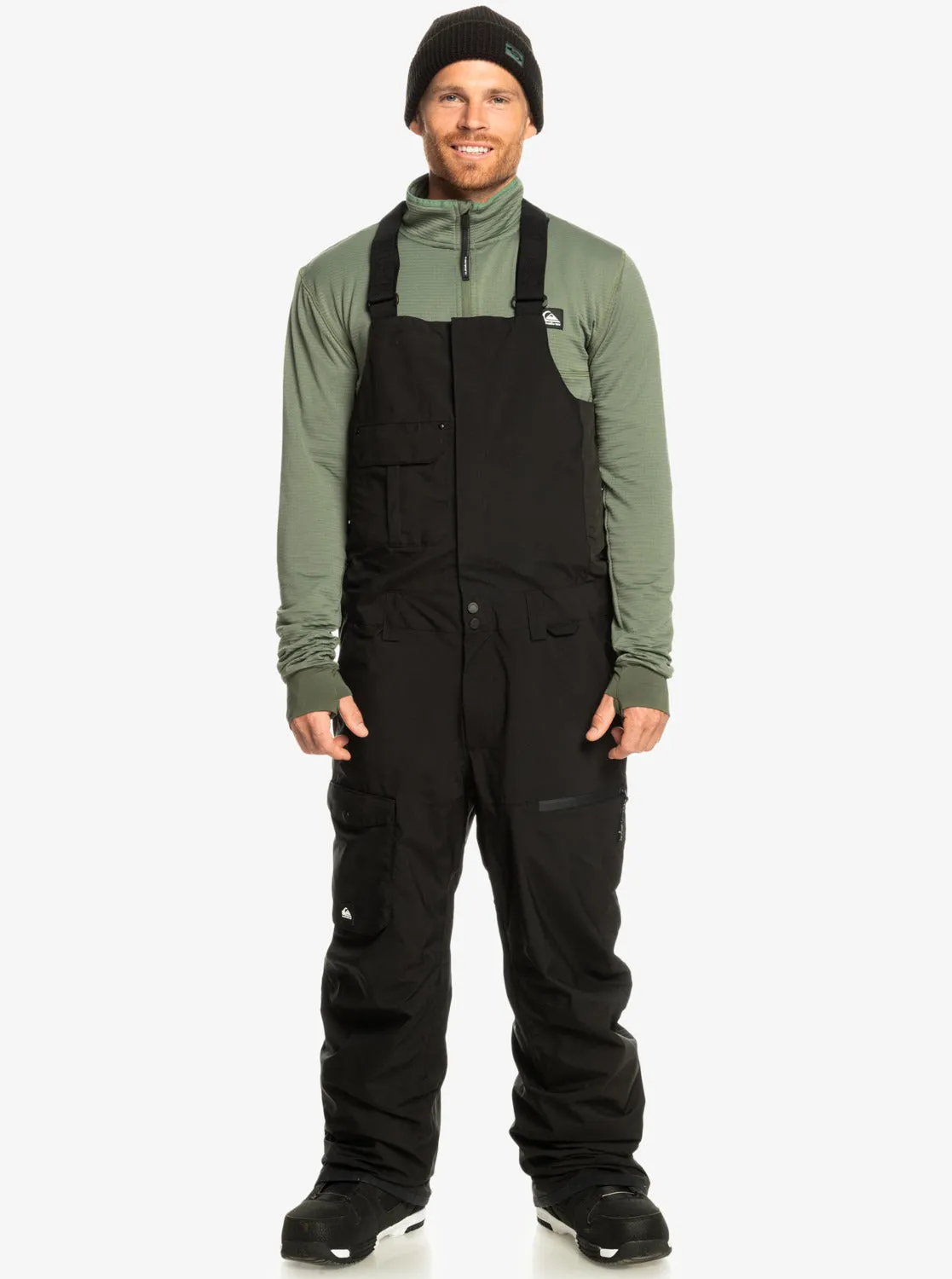 Utility Technical Snow Bib Pants - True Black sold by Quiksilver