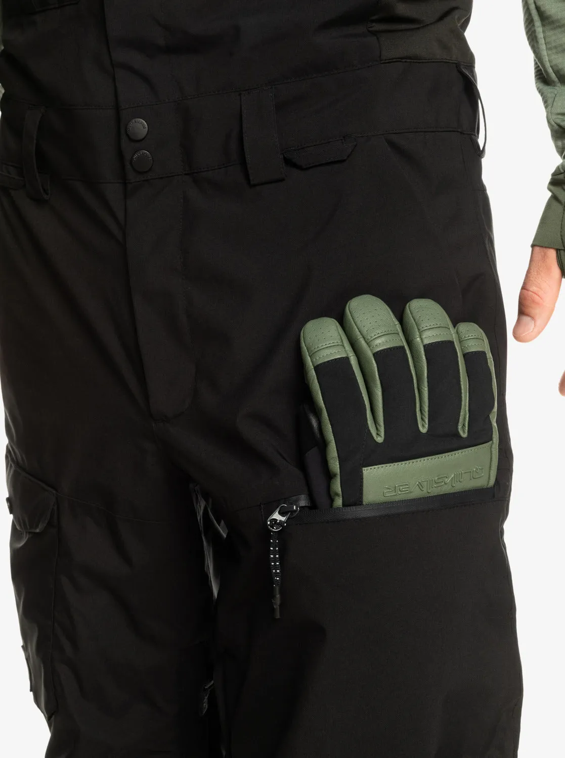 Utility Technical Snow Bib Pants - True Black sold by Quiksilver product image thumbnail 5