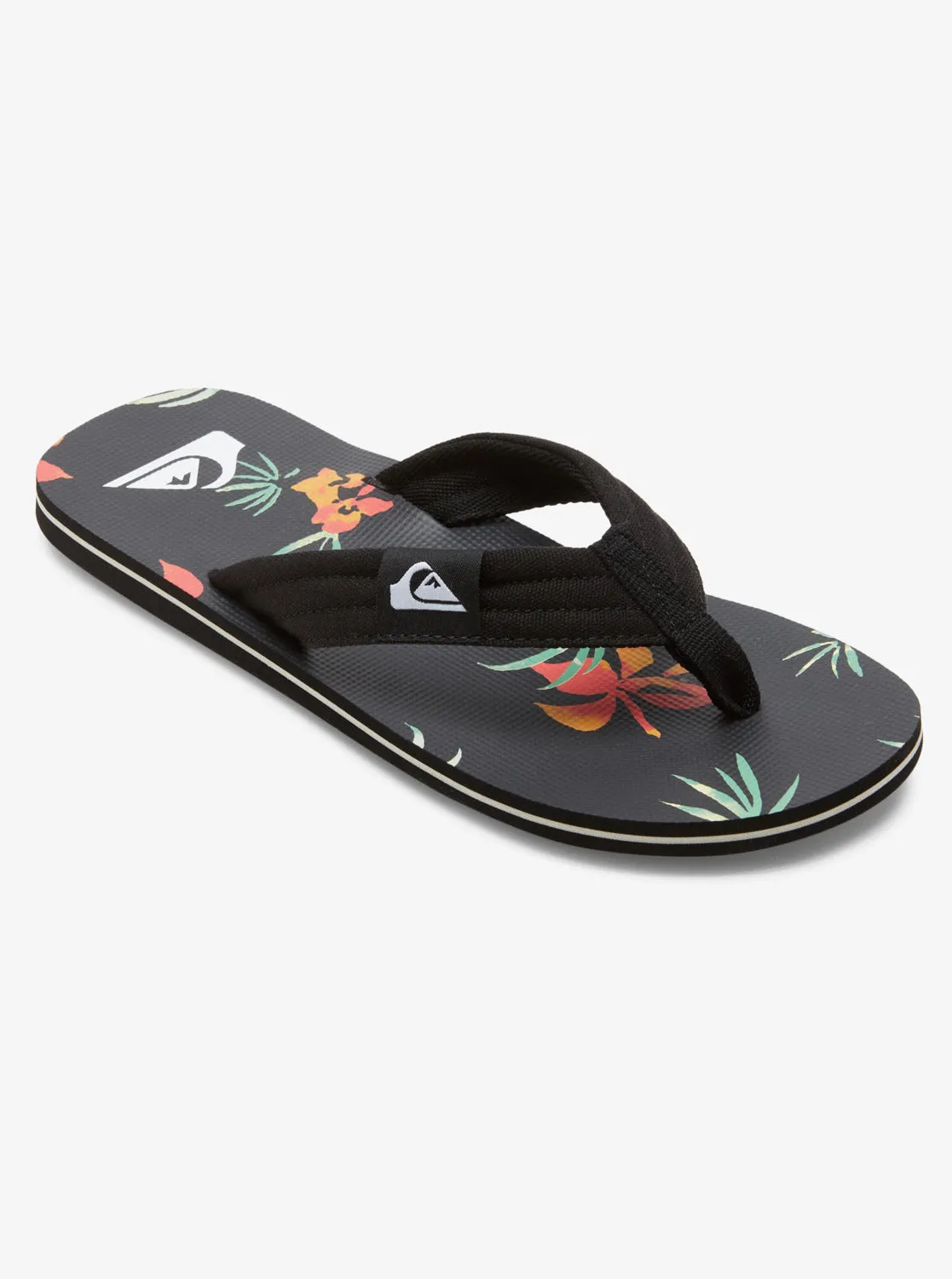 Molokai Layback Sandals - Black/Orange/Green sold by Quiksilver