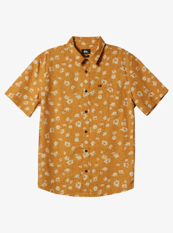 Future Hippie Short Sleeve Woven Shirt - Mustard Future Hippy sold by Quiksilver