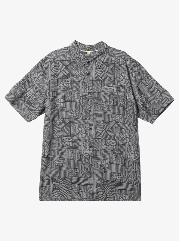 Waterman Amazed Palm Woven Shirt - Black Amazed Palm sold by Quiksilver