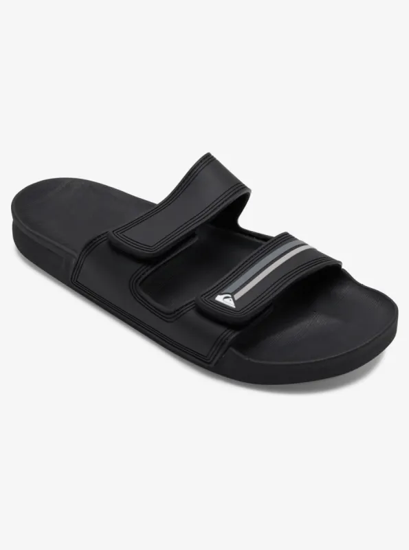 Rivi Double Adjust Sandals - Black/Grey/Black made by Quiksilver