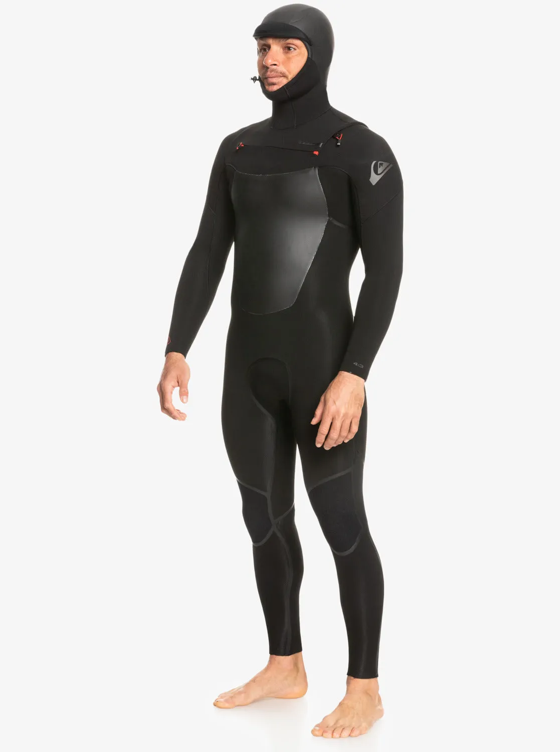 4/3 Marathon Sessions Hooded Chest-Zip Wetsuit - Black sold by Quiksilver product image thumbnail 3