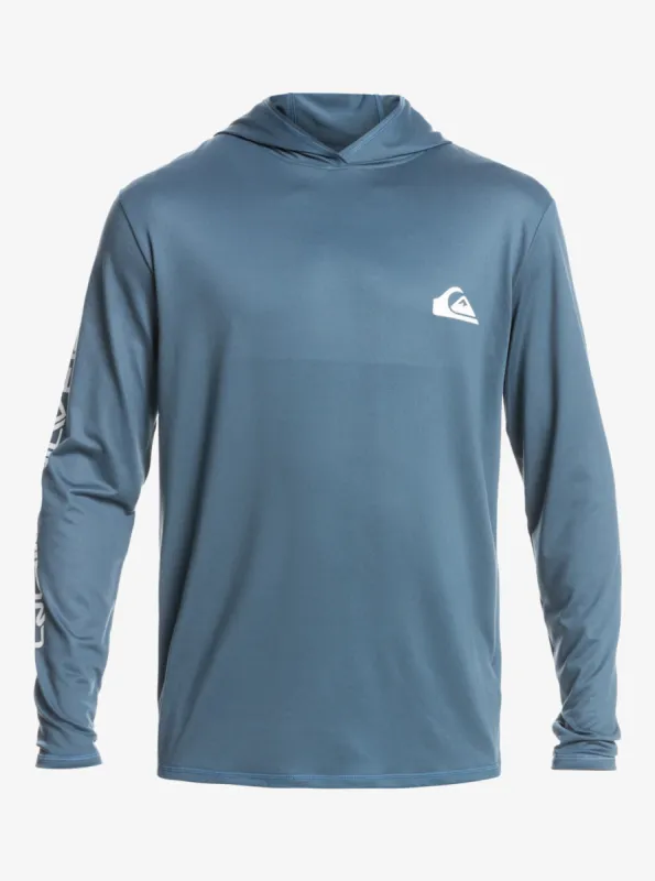 Omni Session UPF 50 Hooded Long Sleeve Surf Tee - Bering Sea sold by Quiksilver