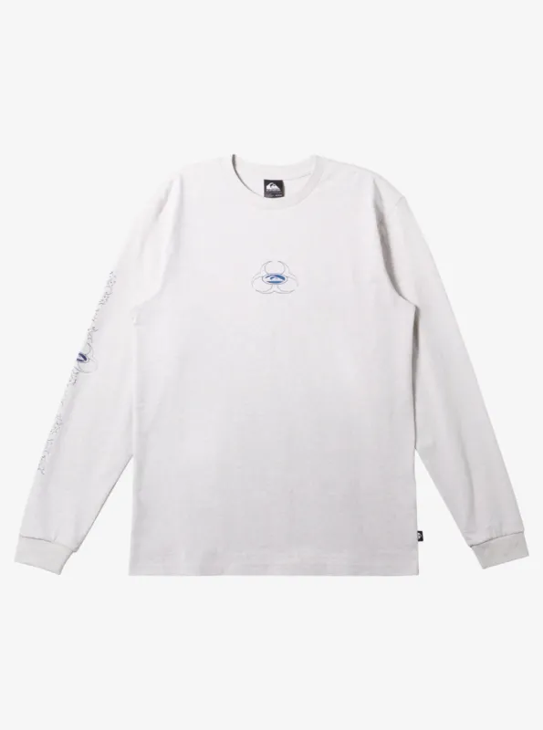 Bio Hazard Long Sleeve Saturn T-Shirt - Snow Heather sold by Quiksilver
