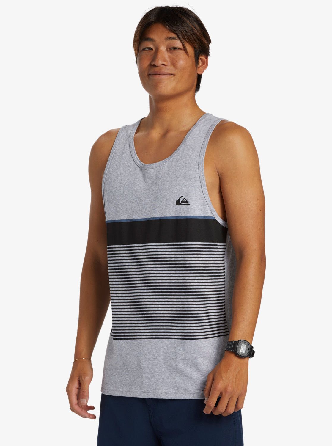 Tijuana Stripe Tank Top - Athletic Heather sold by Quiksilver product image thumbnail 4