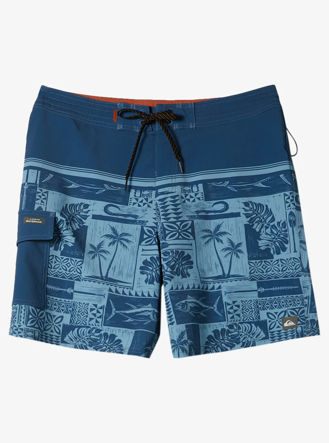 Waterman Jig Saw 19" Boardshorts - Jig Saw Ensign Blue sold by Quiksilver