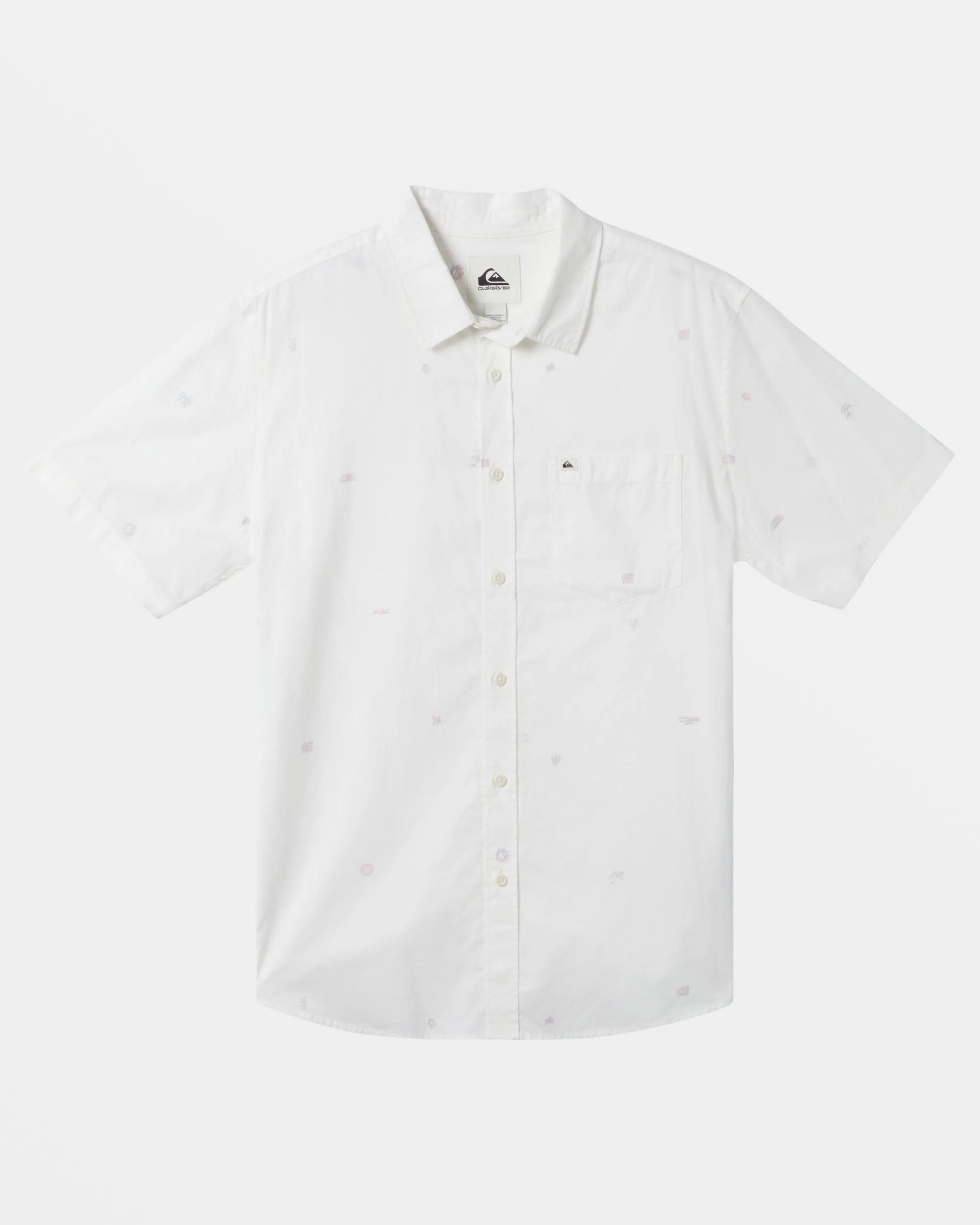 Apero Classic Short Sleeve Shirt - Snow White Apero Class Ss sold by Quiksilver