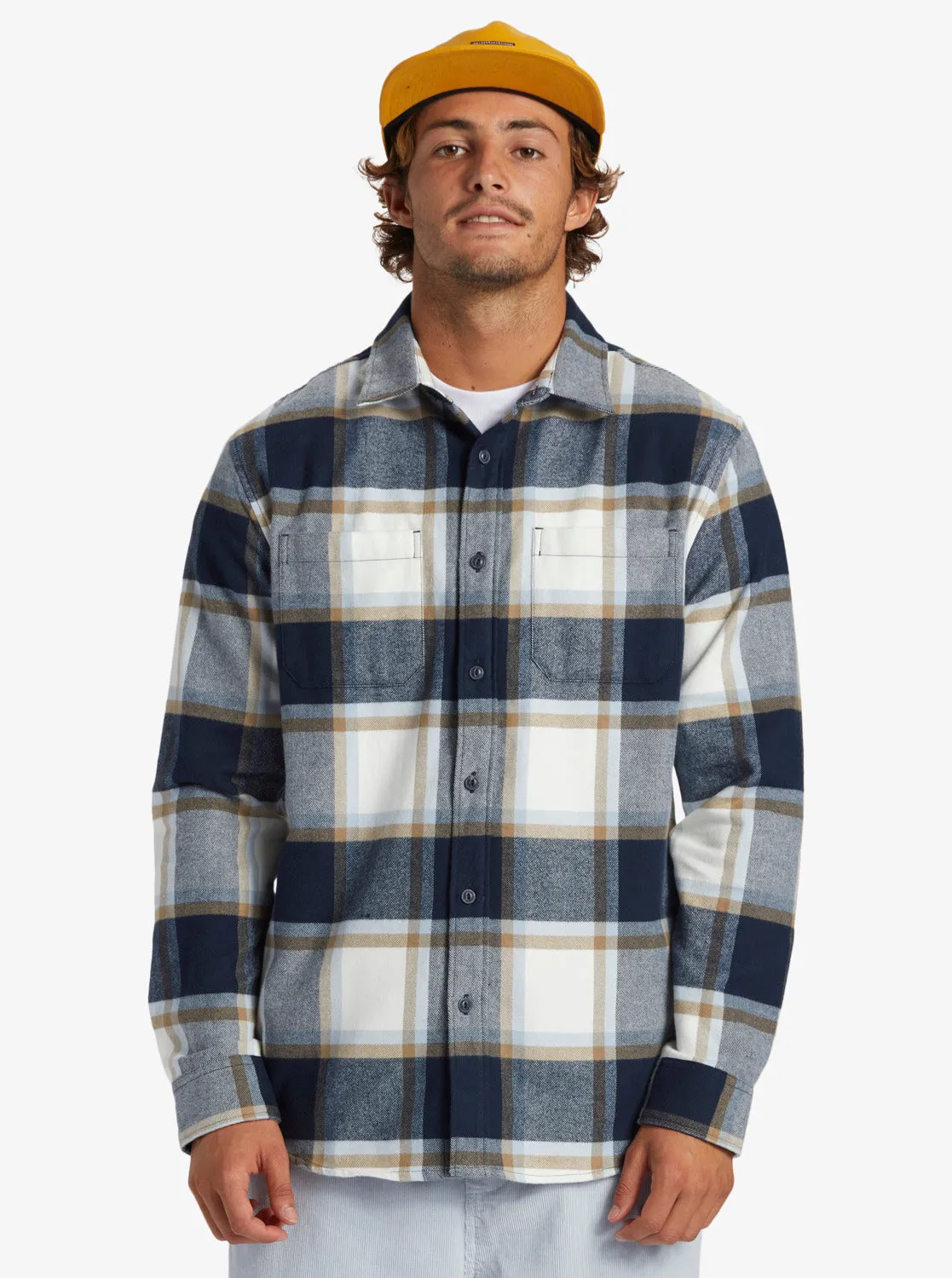 DNA Flannel Long Sleeve Top - Dark Navy DNA Flannel sold by Quiksilver