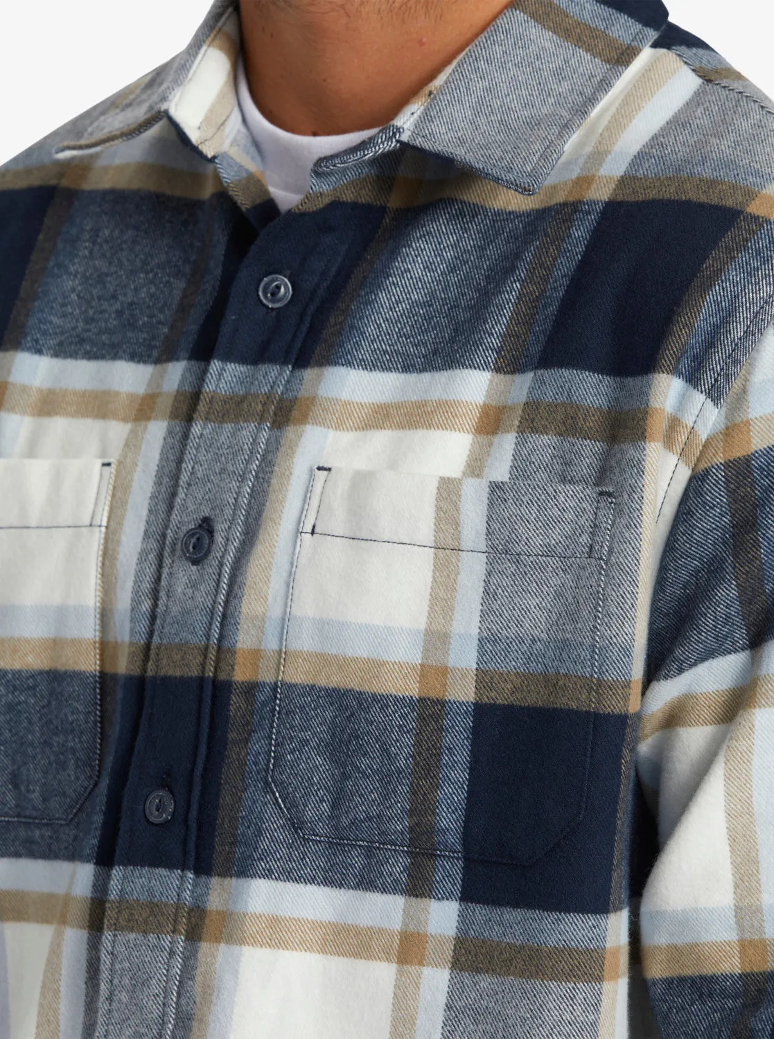 DNA Flannel Long Sleeve Top - Dark Navy DNA Flannel sold by Quiksilver product image thumbnail 5