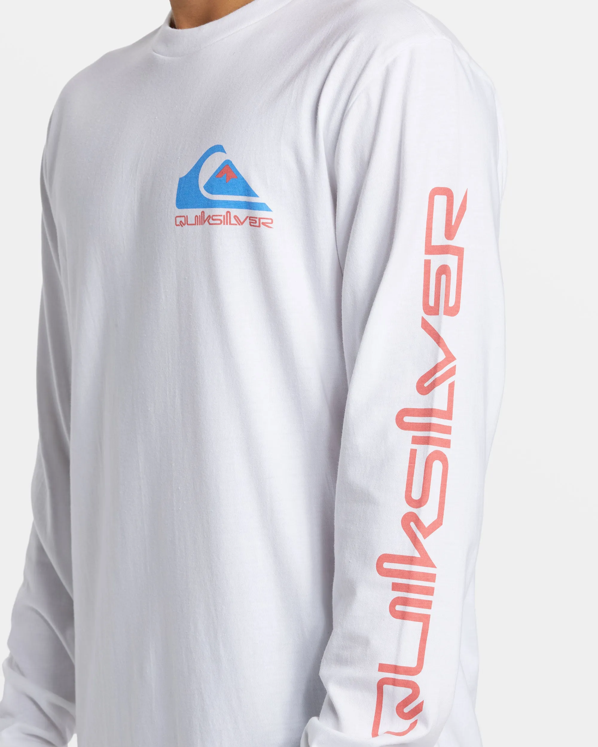 Comp Logo Long Sleeve T-Shirt - White sold by Quiksilver product image thumbnail 5