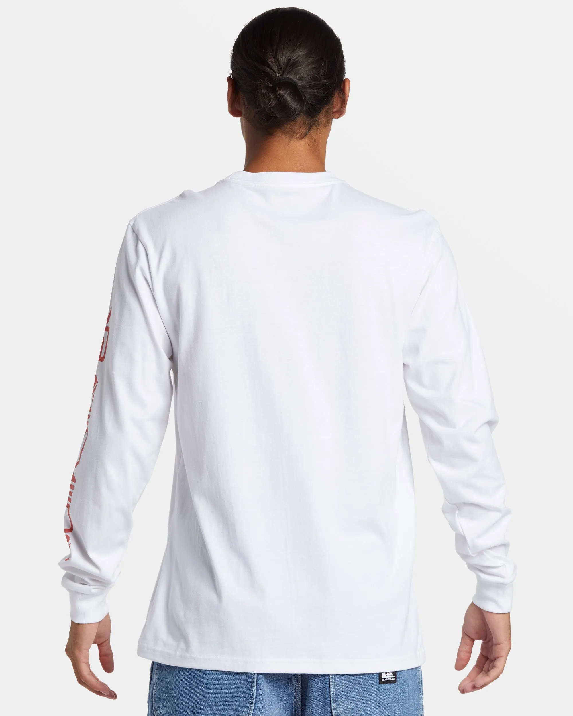 Comp Logo Long Sleeve T-Shirt - White sold by Quiksilver product image thumbnail 2