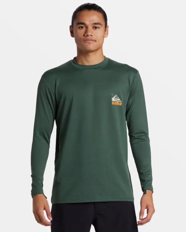Petroglyph Long Sleeve Surf Tee - Forest sold by Quiksilver