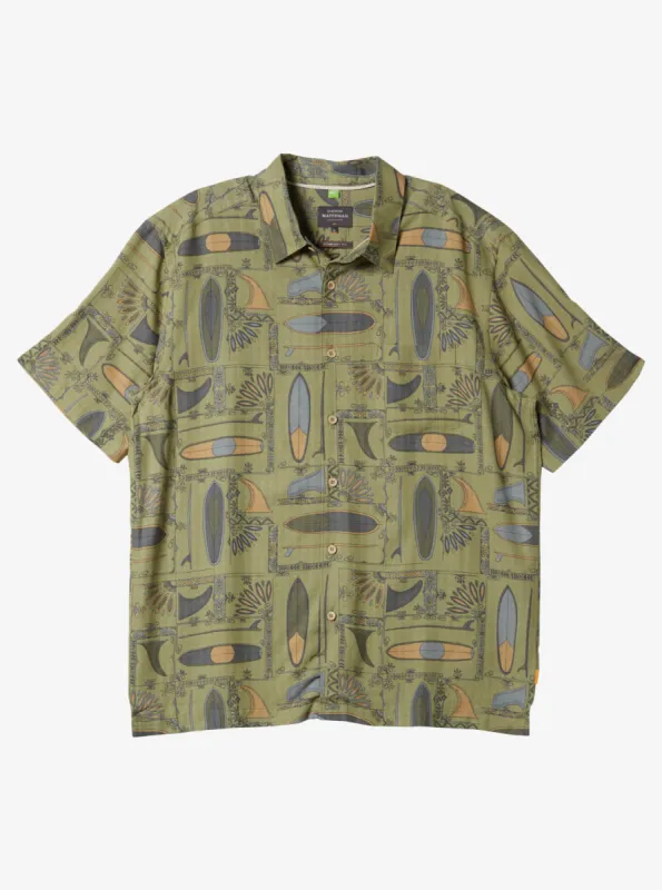 Waterman Long Boards Woven Shirt - Tea Longboards sold by Quiksilver