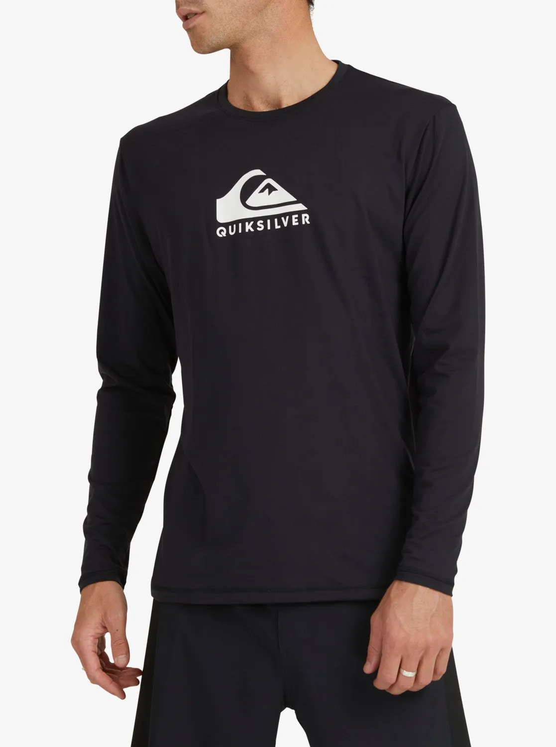 Solid Streak Long Sleeve UPF 50 Surf T-Shirt - Black sold by Quiksilver product image thumbnail 3
