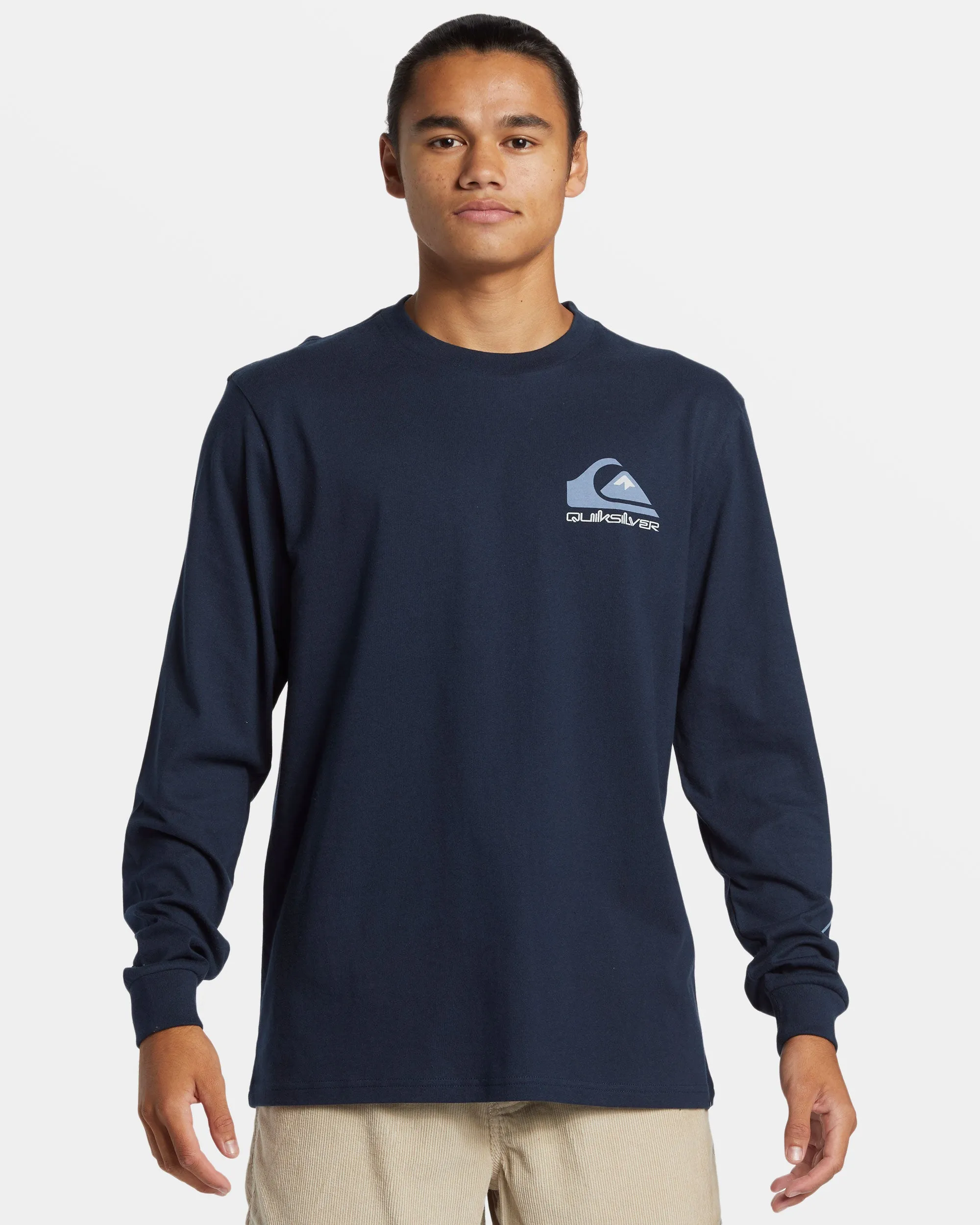 Comp Logo Long Sleeve T-Shirt - Dark Navy sold by Quiksilver