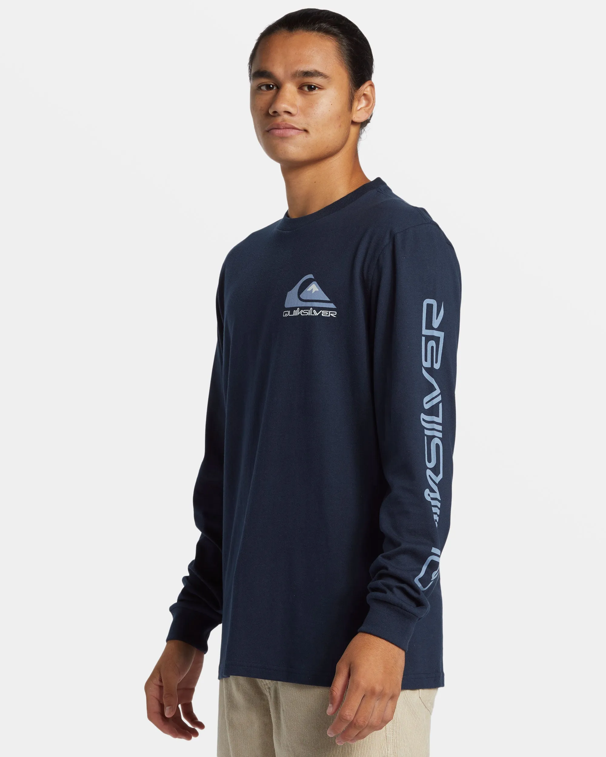 Comp Logo Long Sleeve T-Shirt - Dark Navy sold by Quiksilver product image thumbnail 4