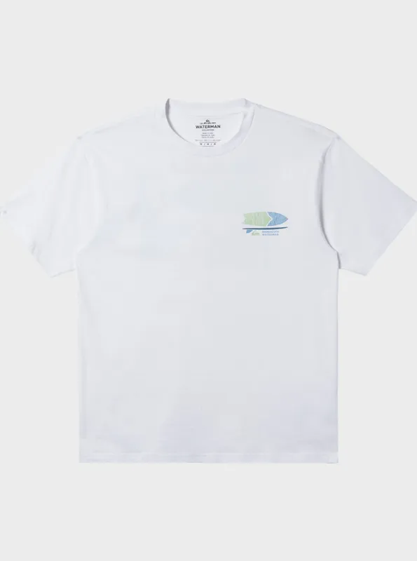 Waterman Board Builder T-Shirt - White sold by Quiksilver