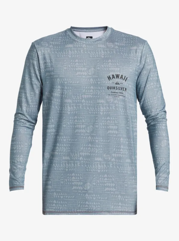 Hawaii Multiply Long Sleeve Surf Tee - Quarry sold by Quiksilver