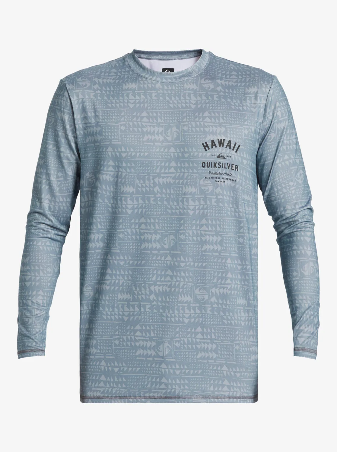 Hawaii Multiply Long Sleeve Surf Tee - Quarry sold by Quiksilver