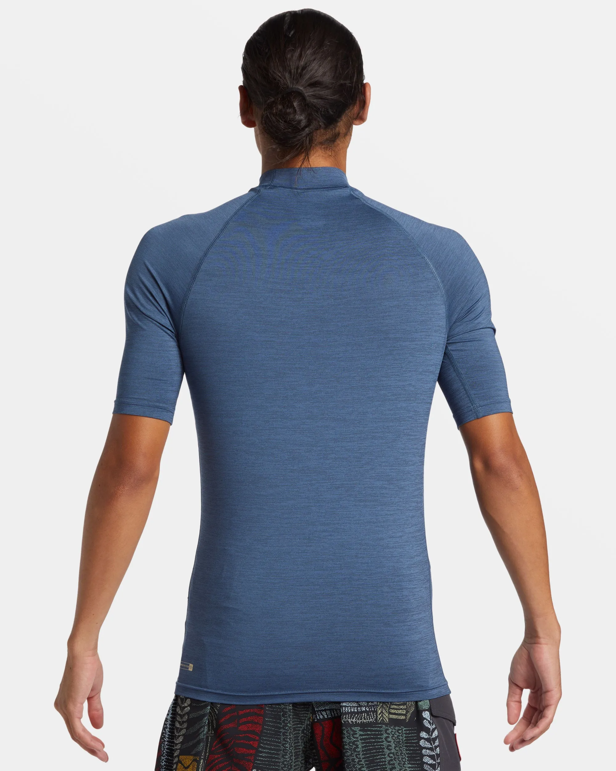 Petroglyph UPF 50 Short Sleeve Rashguard - Vintage Indigo Heather sold by Quiksilver product image thumbnail 2