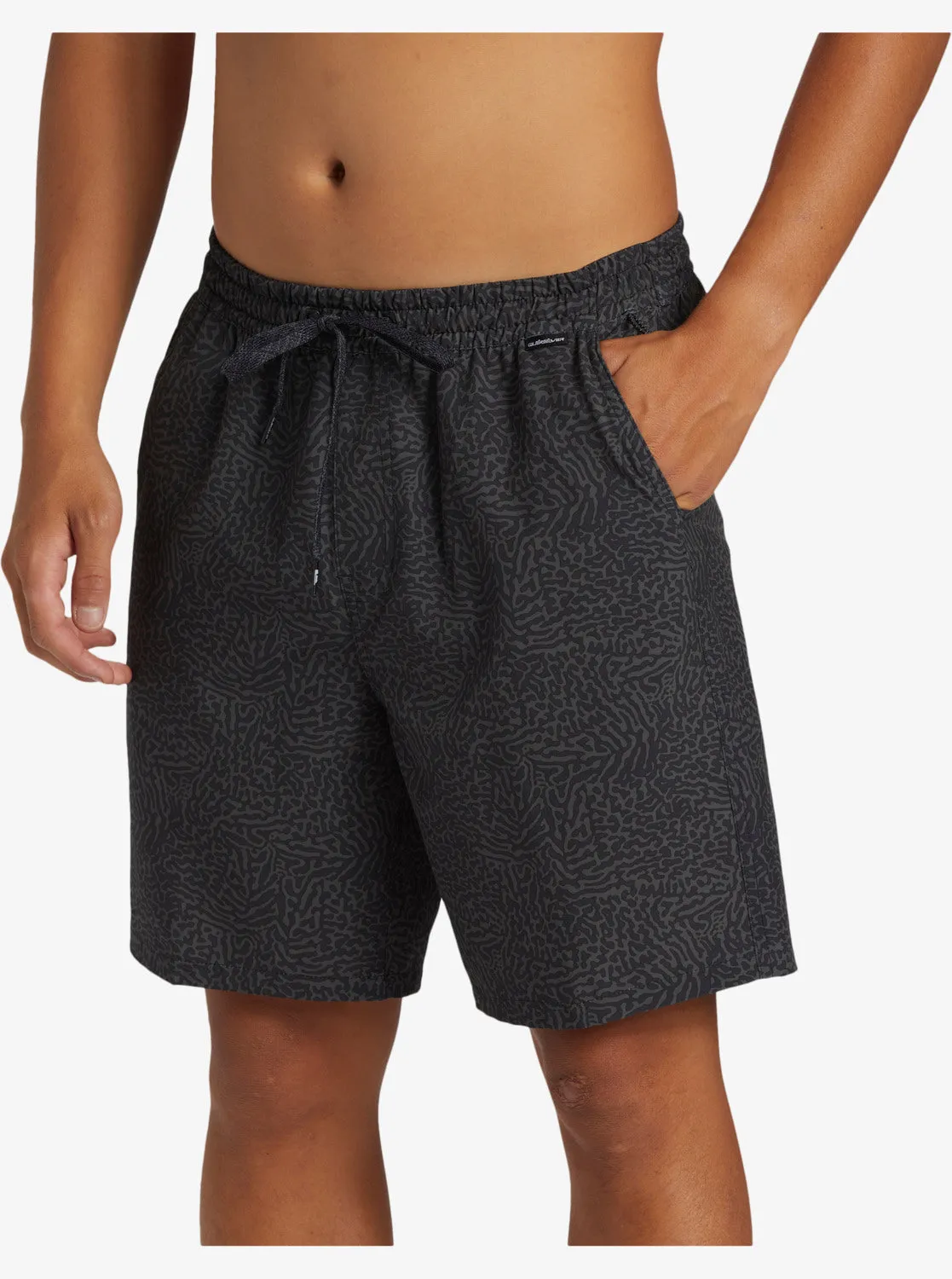 Taxer Print Amphibian 18" Hybrid Shorts - Black sold by Quiksilver product image thumbnail 5