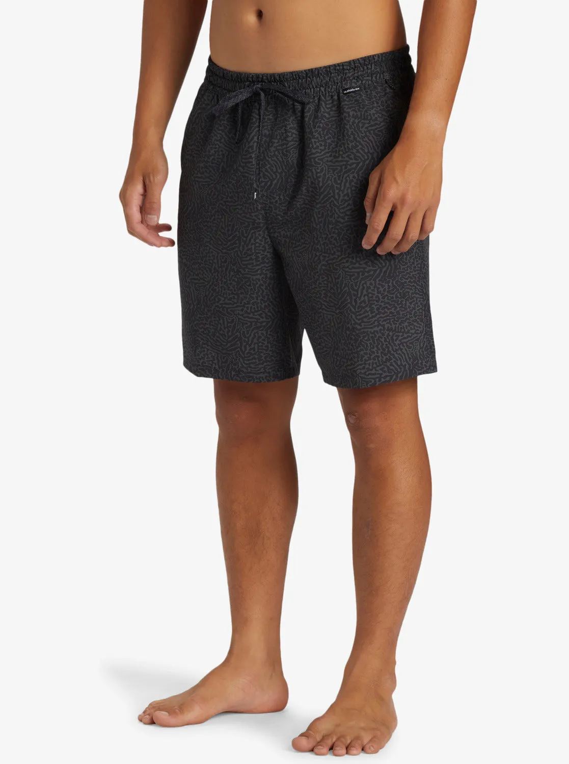 Taxer Print Amphibian 18" Hybrid Shorts - Black sold by Quiksilver product image thumbnail 4