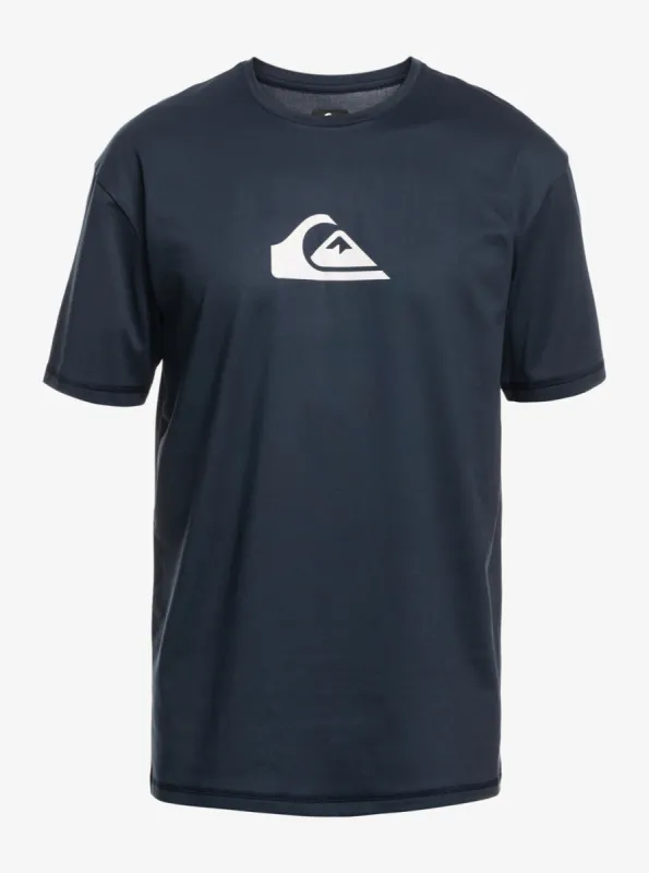 Boys 8-16 Solid Streak Short Sleeve Upf 50 Surf T-Shirt - Navy Blazer made by Quiksilver